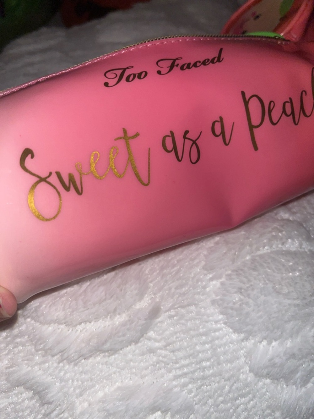 Too Faced Peach makeup bag - Picture 2 of 2